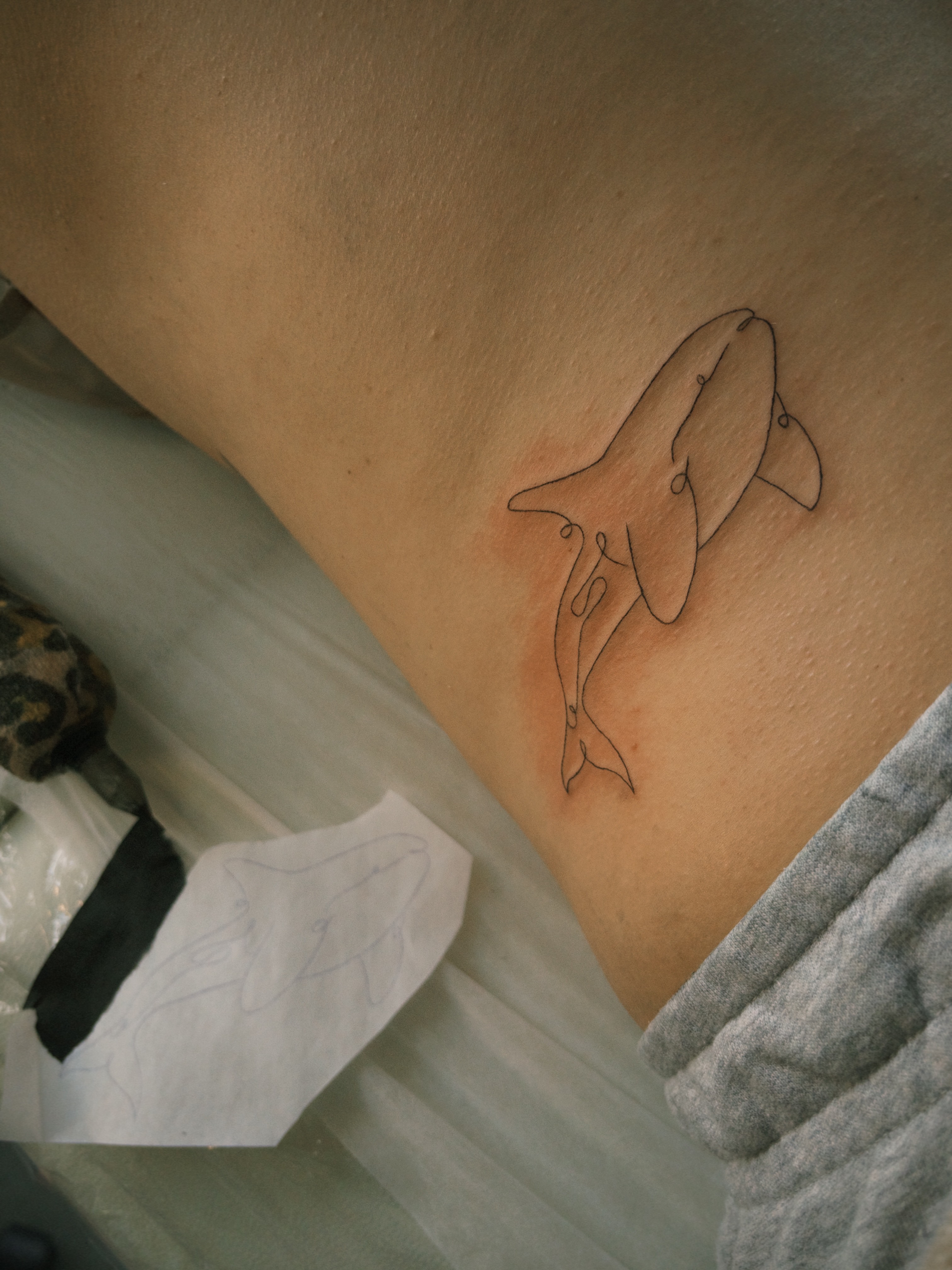 Tatuagem only in my mind antes da cicatrização
